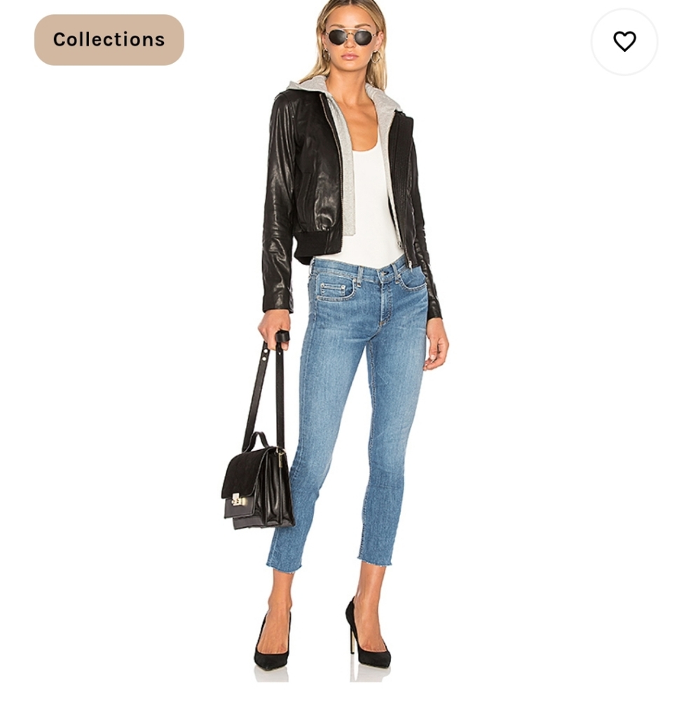 rag & bone ankle skinny lucky rouge size 25